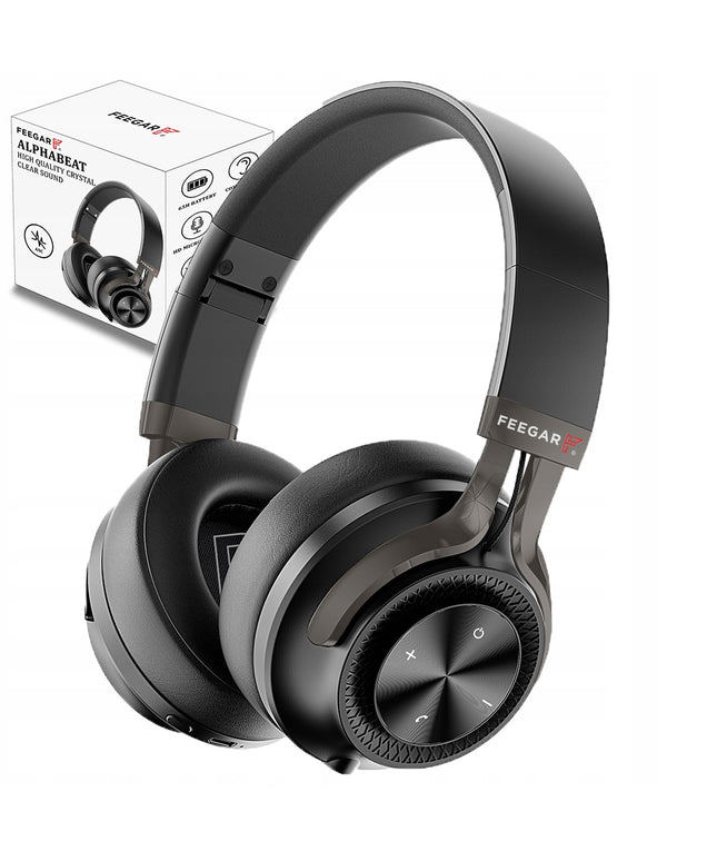 Belaidės ant ausų kabinamos ANC ausinės FEEGAR AlphaBeat 65H Juodos Bluetooth