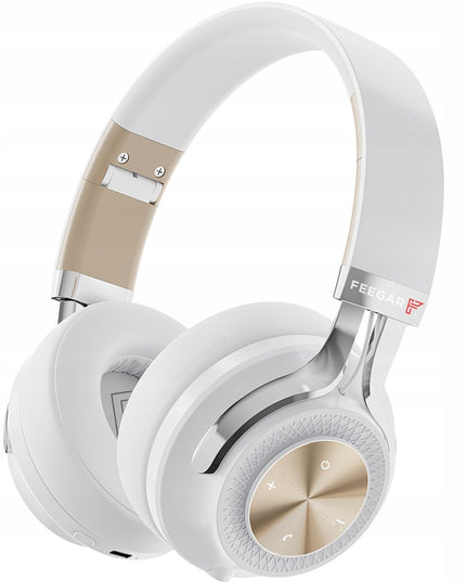 Belaidės Antausinės Ausinės FEEGAR AlphaBeat ANC 65H Baltos Bluetooth 5.4