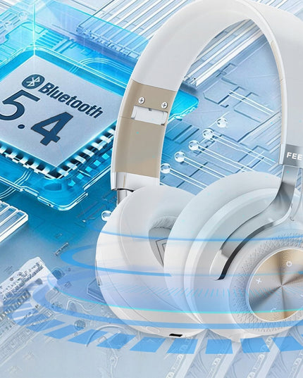 Belaidės Antausinės Ausinės FEEGAR AlphaBeat ANC 65H Baltos Bluetooth 5.4