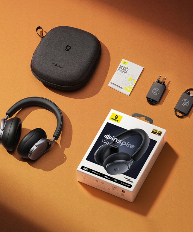 Belaidės ausinės Baseus Inspire XH1 Sound by Bose ANC Dolby Audio