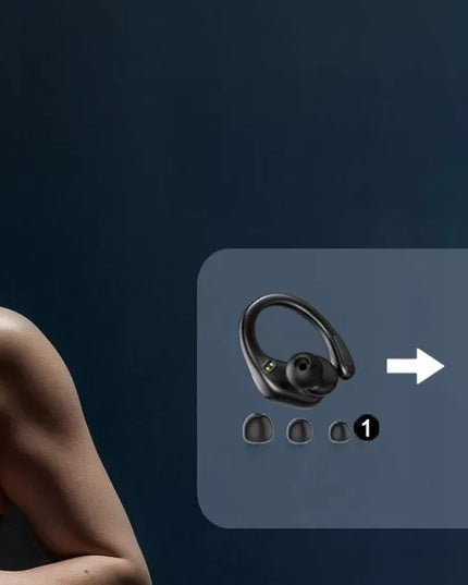 Belaidės ausinės FEEGAR SPORT Bluetooth 5.4 70 val. baterija įstatomos į ausis IPX5