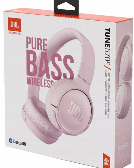 Belaidės ausinės JBL Tune 510BT, rožinės spalvos, Bluetooth