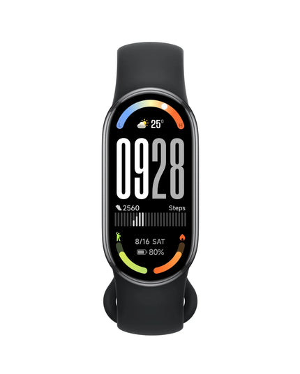 Xiaomi Smart Band 10 juoda išmanioji apyrankė su AMOLED ekranu