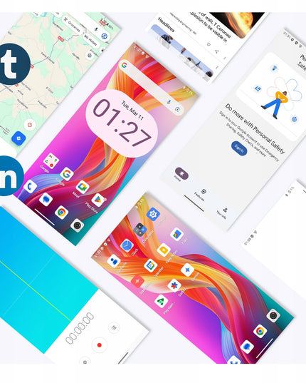 Išmanusis telefonas CUBOT A40 6,88" 12/256GB DUAL SIM NFC ANDROID 15 + Dėklas + Folija