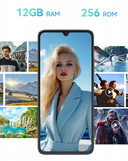 Išmanusis telefonas CUBOT A40 6,88" 12/256GB DUAL SIM NFC ANDROID 15 + Dėklas + Folija