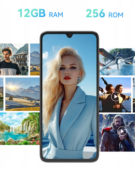 Išmanusis telefonas CUBOT A40 6,88" 12/256GB DUAL SIM NFC ANDROID 15 + Dėklas + Folija
