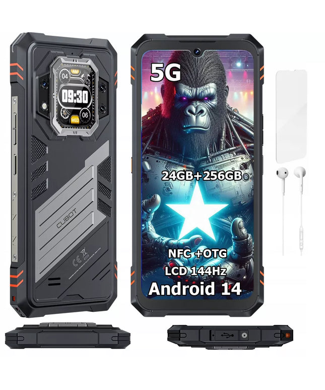 Išmanusis telefonas CUBOT King Kong Star 2 24/256GB Dual 5G tvirtas IP69K Military