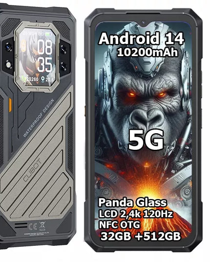 Išmanusis telefonas CUBOT KING KONG X 32/512GB NFC DUAL 5G smūgiams atsparus IP69K MIL-STD