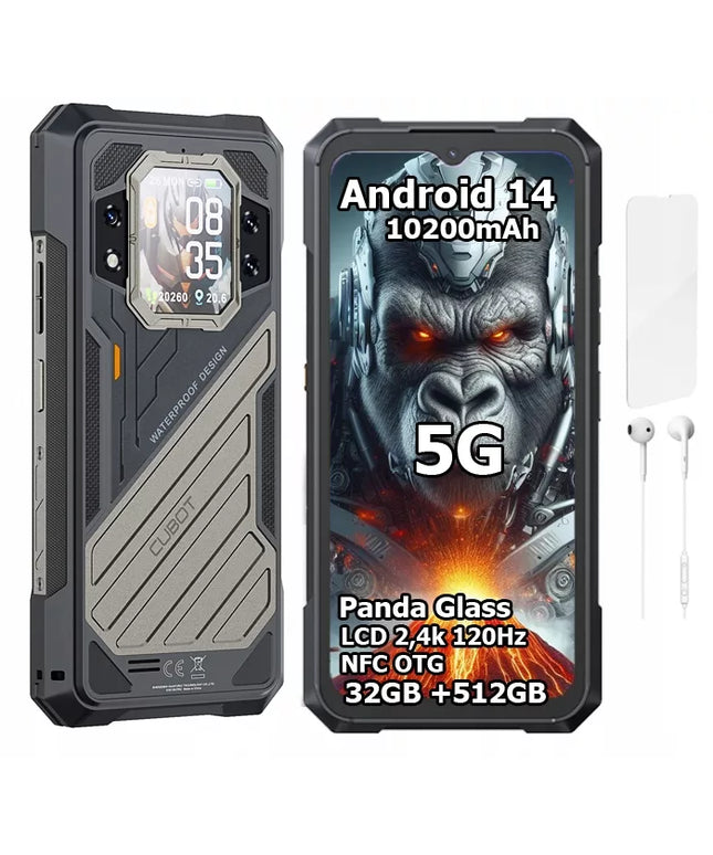 Išmanusis telefonas CUBOT KING KONG X 32/512GB NFC DUAL 5G atsparus smūgiams IP69K MILITARY
