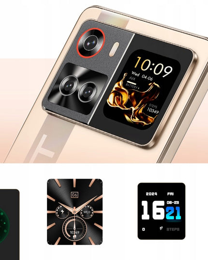 Išmanusis telefonas Cubot X100 5G Dual SIM 16/256GB Android 15 su dviem ekranais + dėklas