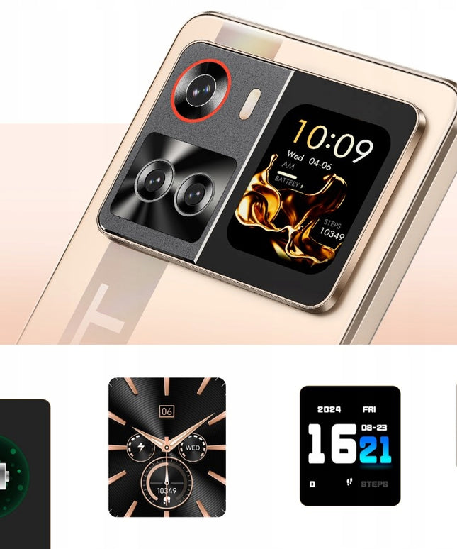 Išmanusis telefonas Cubot X100 5G Dual SIM 16/256GB Android 15 su dviem ekranais + dėklas