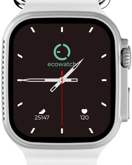 „Maxcom EcoWatch EW2“ išmanusis laikrodis, sidabrinis, 1,95 col., IPS, 230 mAh, pulsoksimetras