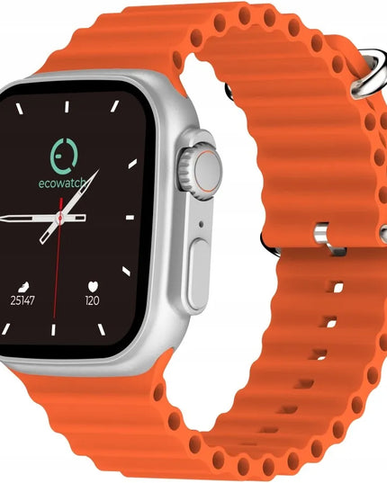 „Maxcom EcoWatch EW2“ išmanusis laikrodis, sidabrinis, 1,95 col., IPS, 230 mAh, pulsoksimetras