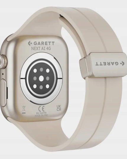 Garett Next AI 4G išmanusis laikrodis, sidabrinis, AMOLED, GPS, SIM, SOS, vaikams