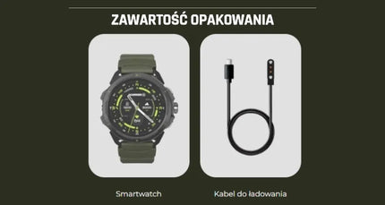 Išmanusis laikrodis Hammer Watch 2 Military Edition, GPS, AMOLED, atsparus vandeniui, 5 ATM