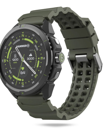 Išmanusis laikrodis Hammer Watch 2 Military Edition, GPS, AMOLED, atsparus vandeniui, 5 ATM