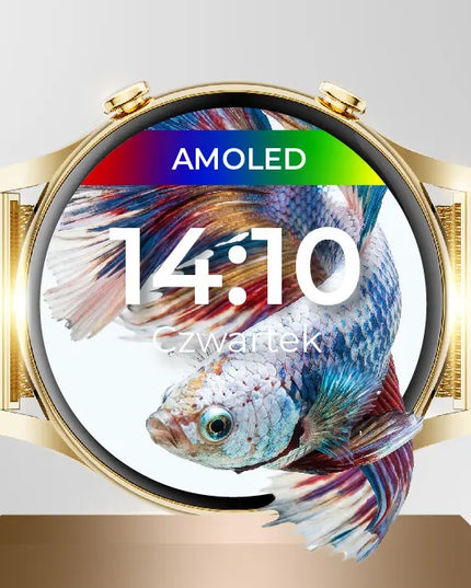 WonderWatch Mi7 Real Gold išmanusis laikrodis, auksinis