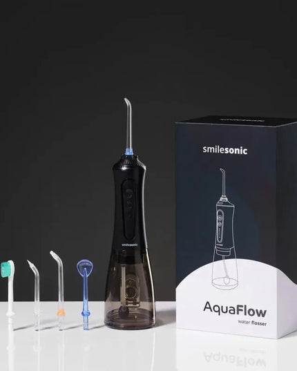 „Smilesonic AquaFlow Black“ belaidis burnos irigators