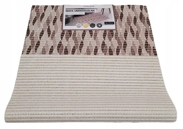 Smukee universalus putplasčio vonios kilimėlis 45 x 75 cm rudas
