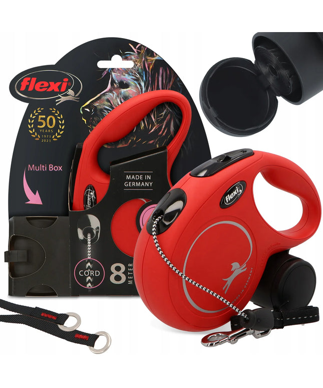 FLEXI automatinis pavadėlis šunims 8m 20kg su Multi Box dėžute