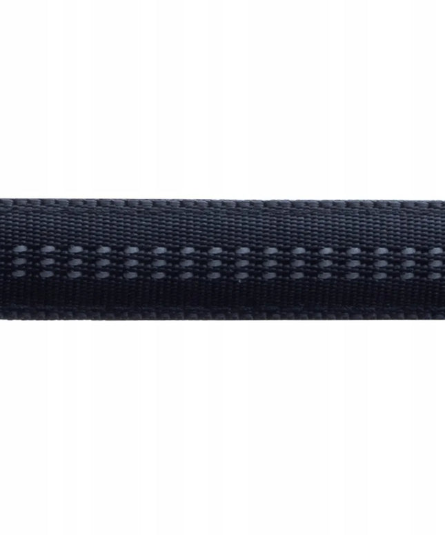 Happet Soft Style šunų pavadėlis su atšvaitais, juodas, M dydis, 1,5 cm