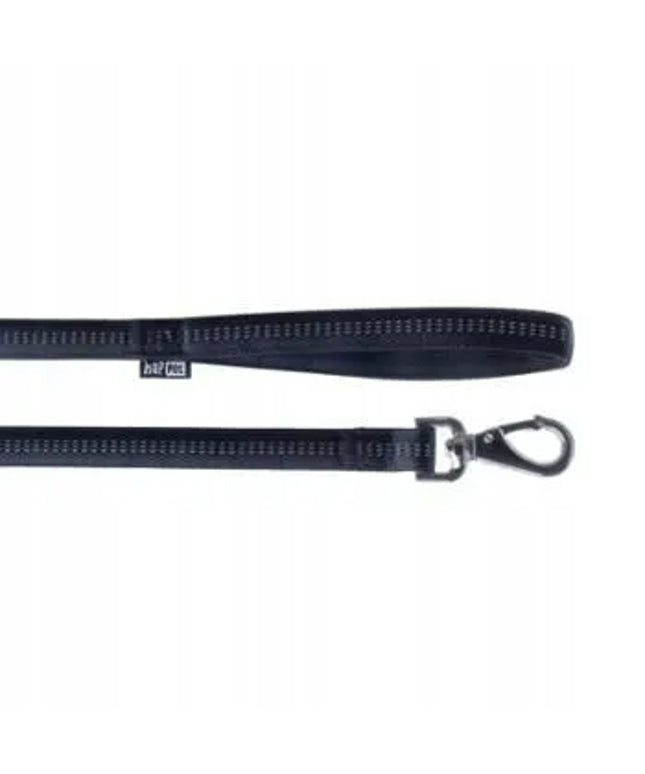 Happet Soft Style šunų pavadėlis su atšvaitais, juodas, M dydis, 1,5 cm