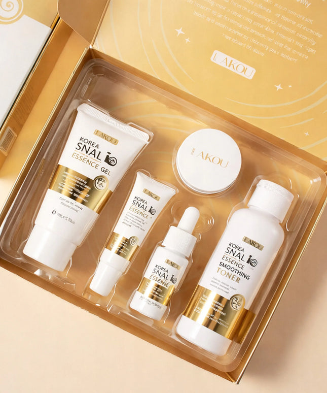 Snail Set – korėjietiškas veido priežiūros rinkinys su sraigių sekretu