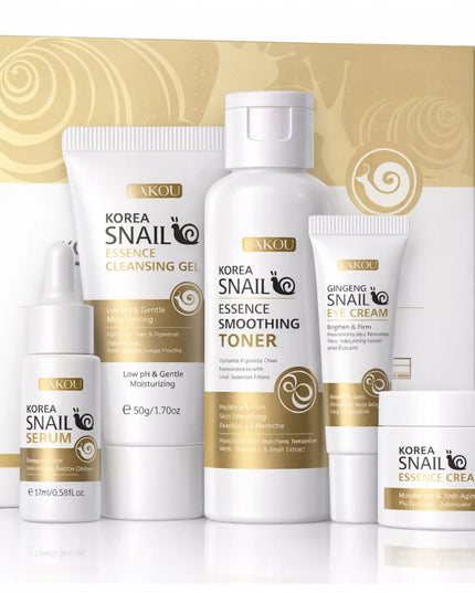 Snail Set – korėjietiškas veido priežiūros rinkinys su sraigių sekretu