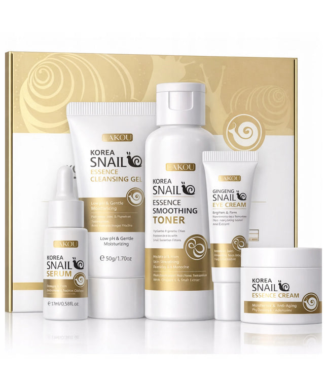 Snail Set – korėjietiškas veido priežiūros rinkinys su sraigių sekretu