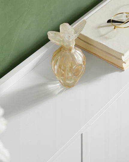 SoBuy Balta 4 durelių batų lentyna, prieškambario spintelė FSR100-W