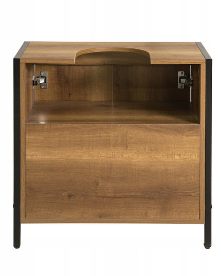 SoBuy Vonios spintelė po praustuvu, su lentynomis už durų BZR63-PF