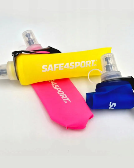 Safe4sport Soft Flask 250 ml – sulankstomas minkštas bėgimo buteliukas su rankena, mėlynas