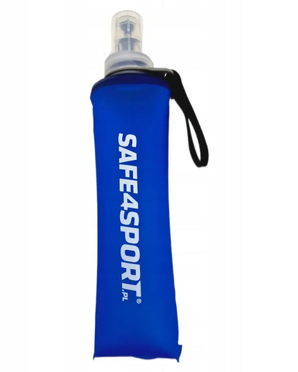 Safe4sport Soft Flask 250 ml – sulankstomas minkštas bėgimo buteliukas su rankena, mėlynas