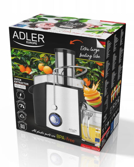 Greitaeigė 1000W sulčiaspaudė Adler AD 4128, balta