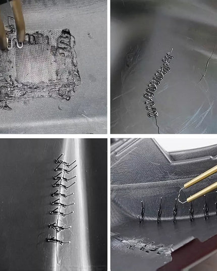 Plastiko suvirinimo aparatas + segiklis 6x PLASTIKAS 5x ANGALAS 2x TINKLAS 858D II 960V
