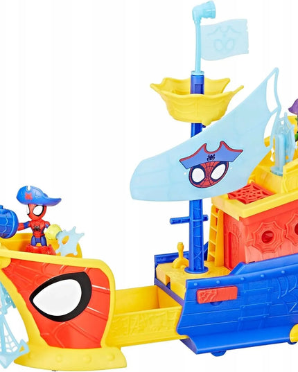 Hasbro „Spidey“ Marvel piratų laivas su muilo burbulais, „Disney Jr.“ žaislas