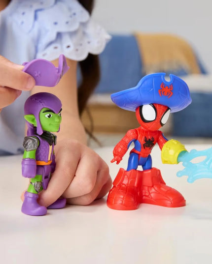 Hasbro „Spidey“ Marvel piratų laivas su muilo burbulais, „Disney Jr.“ žaislas
