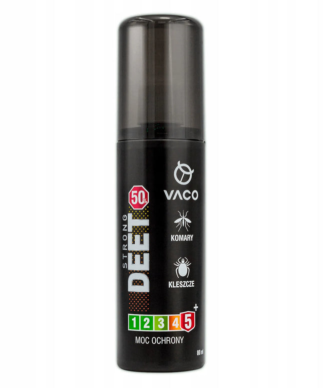 Repelentinis purškalas nuo uodų ir erkių VACO Strong 50, 80 ml, 50% DEET
