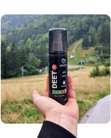Repelentinis purškalas nuo uodų ir erkių VACO Strong 50, 80 ml, 50% DEET