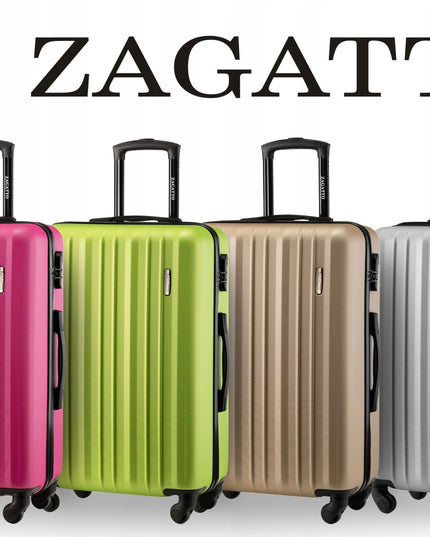 Vidutinio dydžio kelioninis lagaminas ant ratukų RYANAIR WIZZAIR 58L kietas ZAGATTO