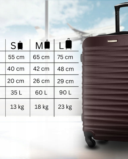 Vidutinio dydžio kelioninis lagaminas ant ratukų RYANAIR bagažas 60L kietasis ZAGATTO