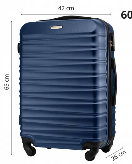 Vidutinio dydžio kelioninis lagaminas ant ratukų RYANAIR bagažas 60L kietasis ZAGATTO