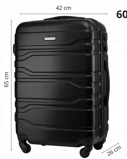 Vidutinio dydžio kelioninis lagaminas ant ratukų RYANAIR bagažas 60L kietasis ZAGATTO