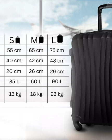 Vidutinio dydžio kelioninis lagaminas ant ratukų RYANAIR bagažas 60L kietasis ZAGATTO