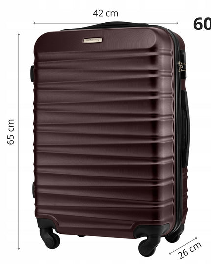 Vidutinio dydžio kelioninis lagaminas ant ratukų RYANAIR bagažas 60L kietasis ZAGATTO