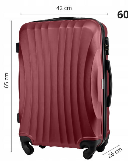 Vidutinio dydžio kelioninis lagaminas ant ratukų RYANAIR bagažas 60L kietasis ZAGATTO