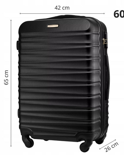 Vidutinio dydžio lagaminas Zagatto ZG501 ABS 60L juodas