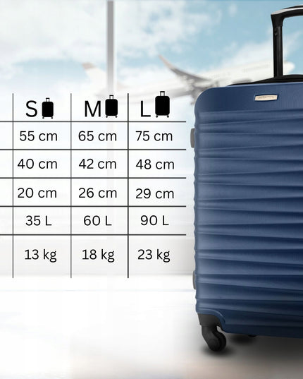 Vidutinio dydžio kelioninis lagaminas ant ratukų RYANAIR bagažas 60L kietasis ZAGATTO