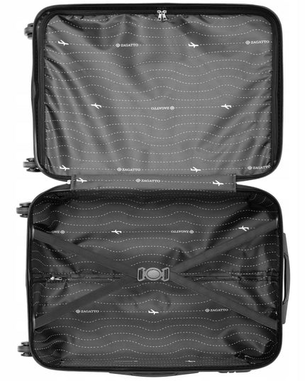 Vidutinio dydžio kelioninis lagaminas su ratukais RYANAIR 60L kietas ZAGATTO