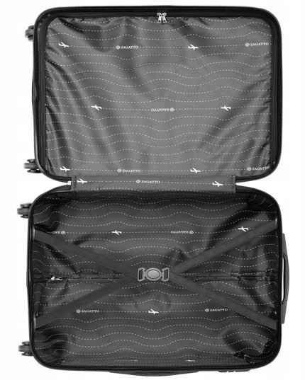 Vidutinio dydžio kelioninis lagaminas su ratukais RYANAIR 60L kietas ZAGATTO